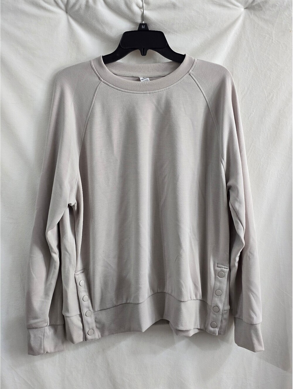 90 Degree by Reflex Sophie Softlite Scuba Sweatshirt Large Beige